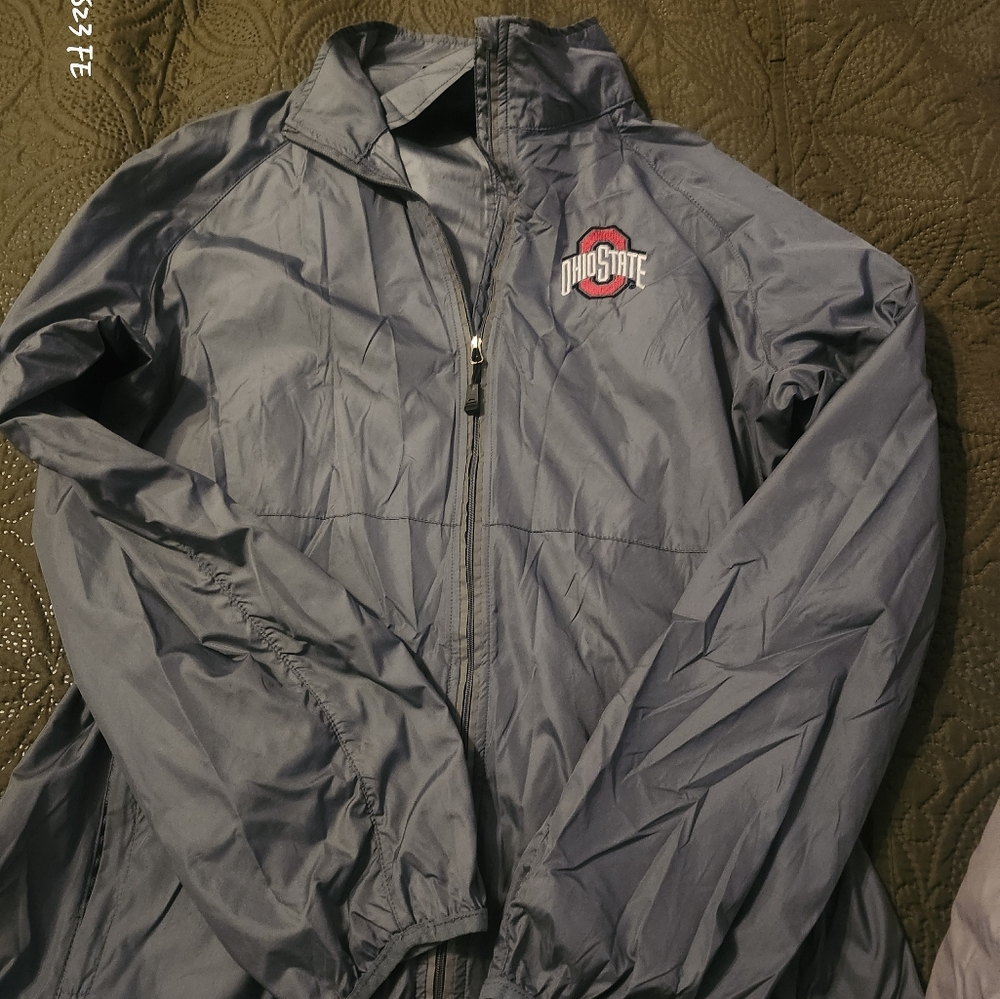 Ohio State Gray Windbreaker Jacket
